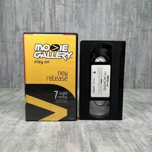 19 Months Movie Gallery Rental New Release 7 Day Rental Case VHS Movie
